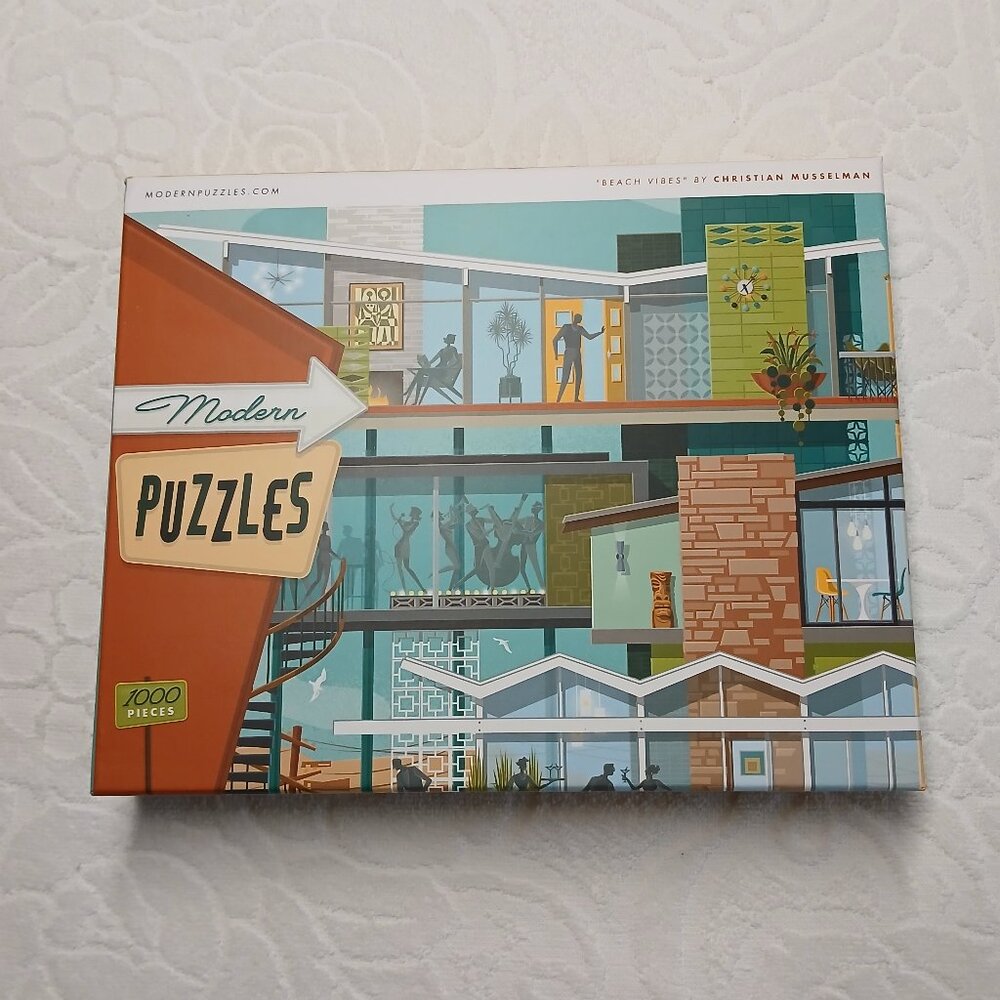 NIB "Beach Vibes" Puzzle by Modern Puzzles (1000 pieces)